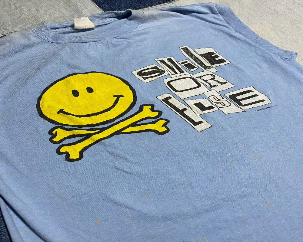 "Smile or Else" Vintage sleeveless shirt